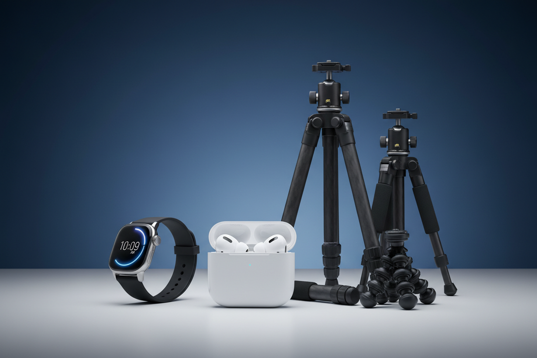 airpods pro 2 smart watch tripods use this things in image