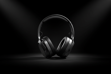 headphone With Black BAckground