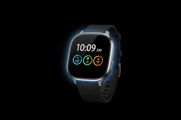 Smart Watch With Black Background 